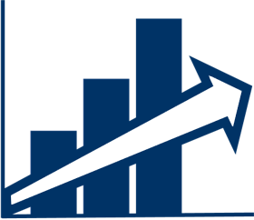 Bar chart with Arrow